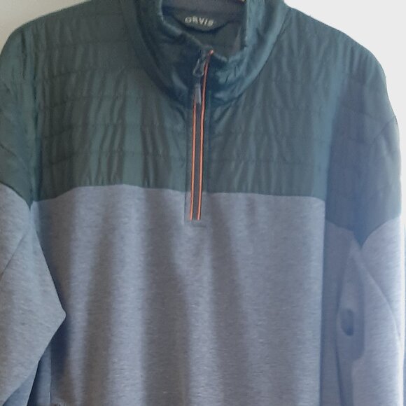 Orvis Pullover Quarter Zip Hybrid Sweatshirt/Jacket Men's XL - Picture 2 of 10